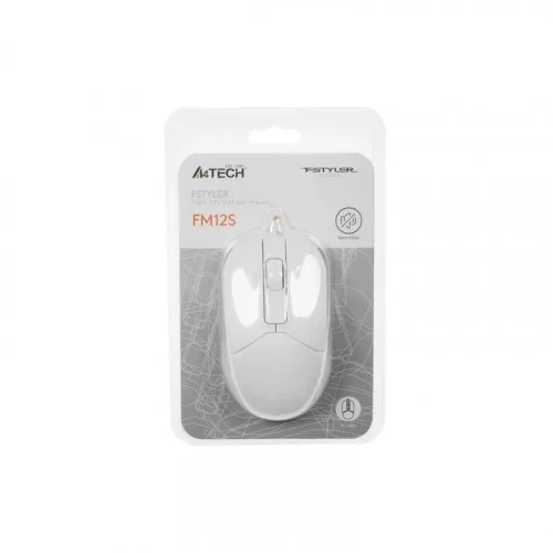 Мышь A4Tech Fstyler FM12S белая 