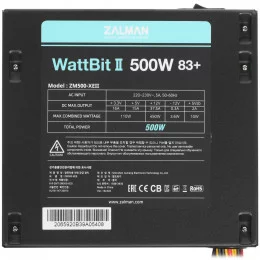 Блок питания ZALMAN Wattbit II 500W [ZM500-XE II] черный                                                                                                                                                                                                  