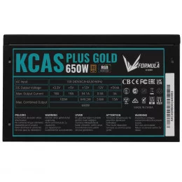 Блок питания Formula KCAS PLUS GOLD 650W RGB [KCAS PLUS 650G] черный                                                                                                                                                                                      