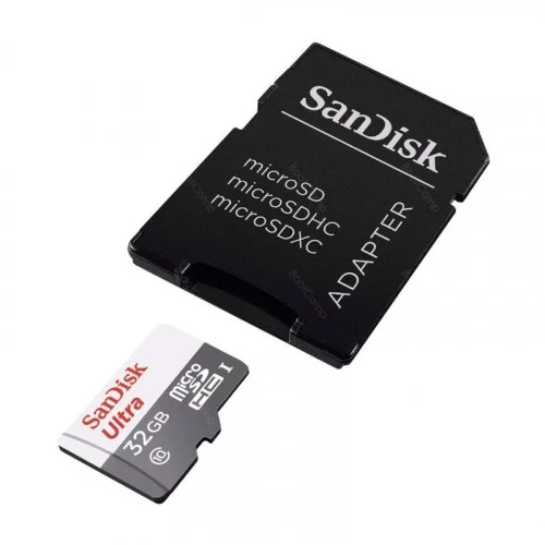 Память micro Secure Digital Card 32Gb class10 SanDisk Ultra UHS-I [SDSQUNS-032G-GN6TA] 