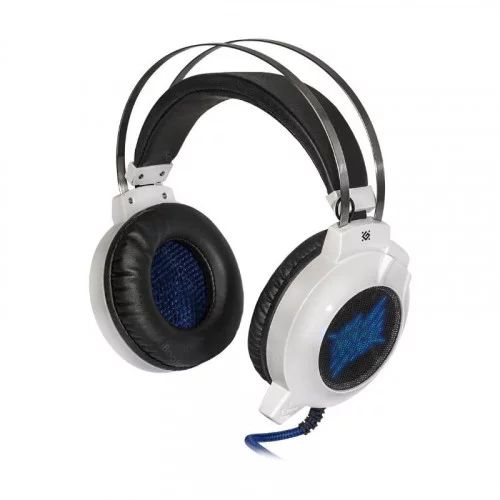 Наушники с микрофоном Defender Icefall G-510D белый+синий 