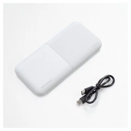 Внешний аккумулятор Breaking P201 10 000 mAh (Белый) 