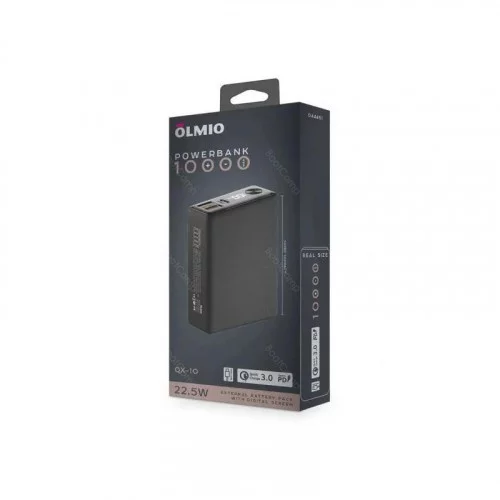 Портативный аккумулятор OLMIO QX-10 10000mAh графитовый 