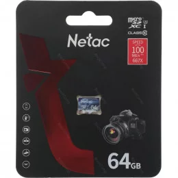 Память micro Secure Digital Card 64Gb Netac Ultra NT02P500ULT-064G-S                                                                                                                                                                                      