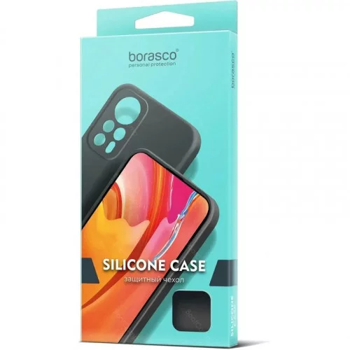 Чехол-накладка Borasco Silicone для Infinix Infinix Note 40 черный 