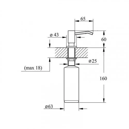 Дозатор TEKA 115890011 хром 