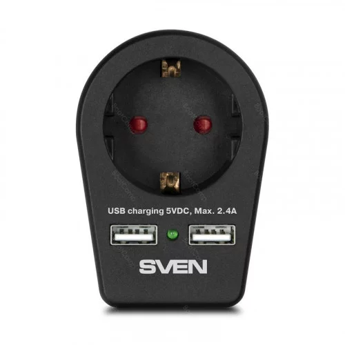 Сетевой фильтр SVEN SF-S1U чёрный 