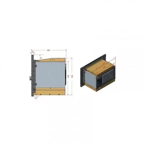 Микроволновая печь встраиваемая EVELUX MW 20 W 