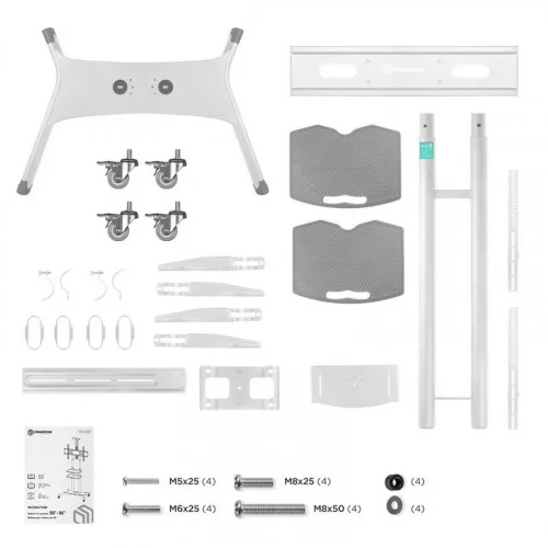 Мобильная стойка для ТВ ONKRON TS1881-W белый 