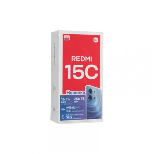 Смартфон Xiaomi Redmi 15C 8/256 ГБ черный 