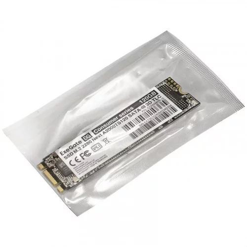 Жесткий диск SSD M.2 120GB ExeGate Next 2280 A2000TS120 EX280467RUS 