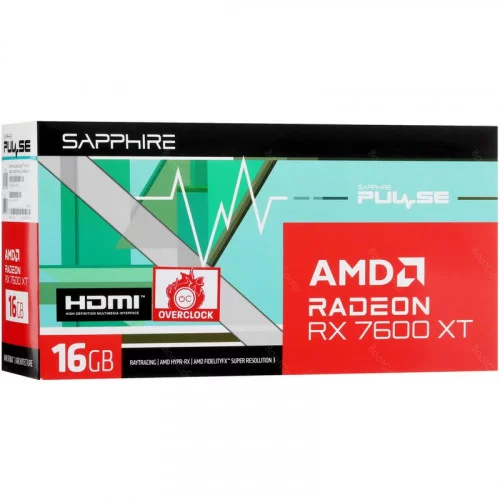 Видеокарта Sapphire AMD Radeon RX 7600 XT PULSE GAMING OC (11339-04-20G) 