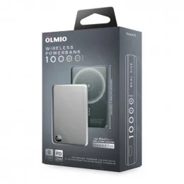 Портативная батарея OLMIO QM-16 (044475) 10000мАч серебристая                                                                                                                                                                                             