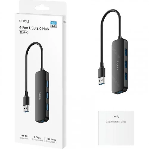 Концентратор USB Cudy UH40A 