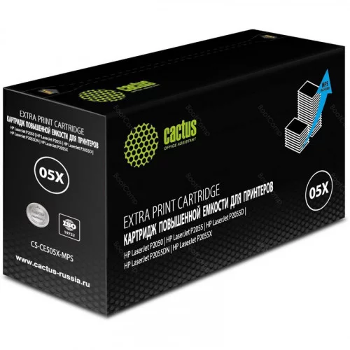 Картридж Cactus CS-CE505X-MPS черный 