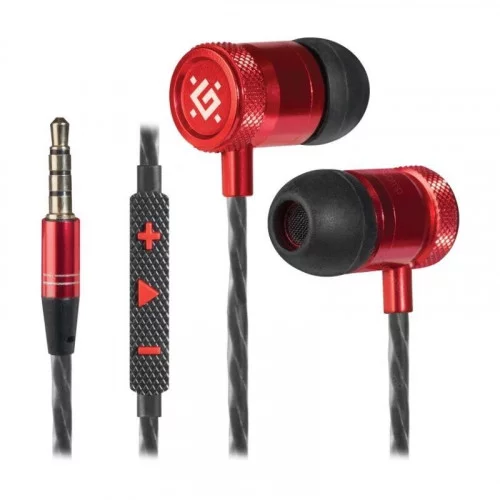 Наушники с микрофоном Defender Pollaxe Black/Red 