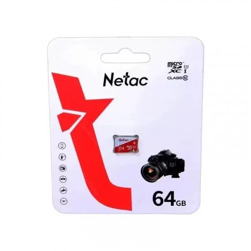 Память micro Secure Digital Card 64Gb Netac NT02P500ECO-064G-S 