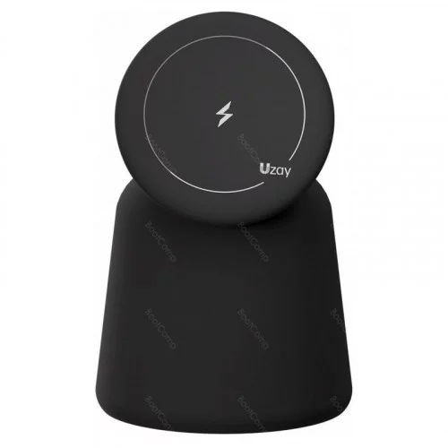 Беспроводное зарядное устройство Uzay Drum Charger 2in1 черный 