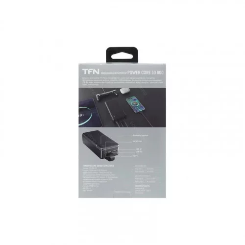 Портативная батарея TFN Power Core 30000мАч TFN-PB-334-BK чёрная 
