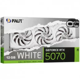 Видеокарта Palit GeForce RTX 5070 White OC (NE75070U19K9-GB2050W)                                                                                                                                                                                         