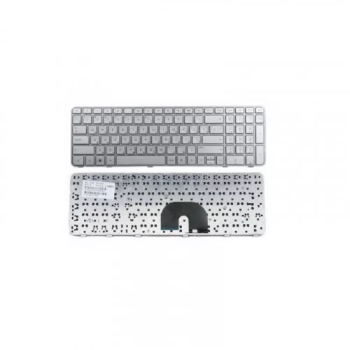 Клавиатура для ноутбука HP Pavilion DV6-6000, DV6-6100 серебрянная, с рамкой 