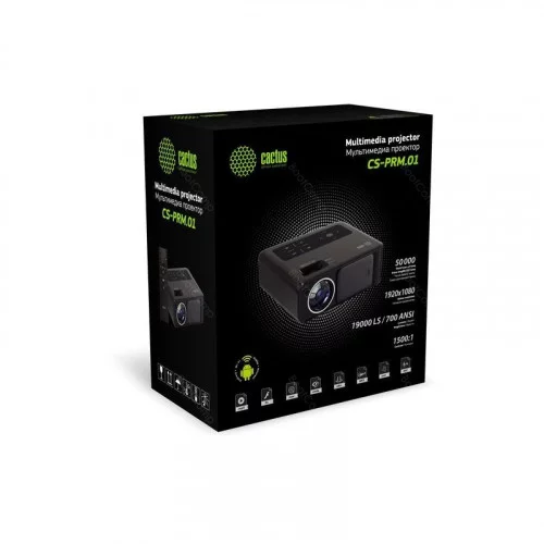Проектор Cactus CS-PRM.01 Android белый 