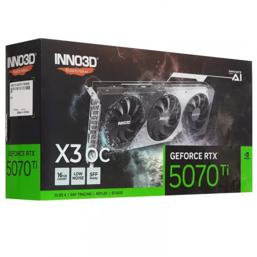 Видеокарта INNO3D GeForce RTX 5070 Ti X3 OC (N507T3-16D7X-176068N) 