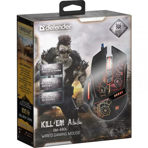 Мышь Defender Kill'em All GM-480L 