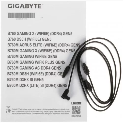 Материнская плата GIGABYTE B760M GAMING X WIFI6E GEN5 