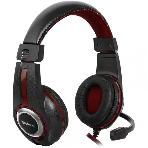 Наушники с микрофоном Defender Warhead G-185 чёрный+красный 