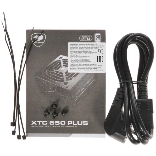 Блок питания Cougar XTC 650 PLUS [CGR ST-650P] черный 