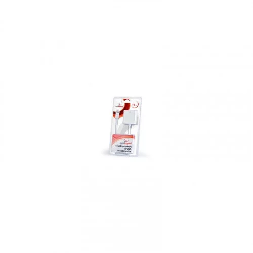 Переходник miniDisplayPort - VGA GEMBIRD (AB-mDPM-VGAF-02-W), 0.15 метра, белый 