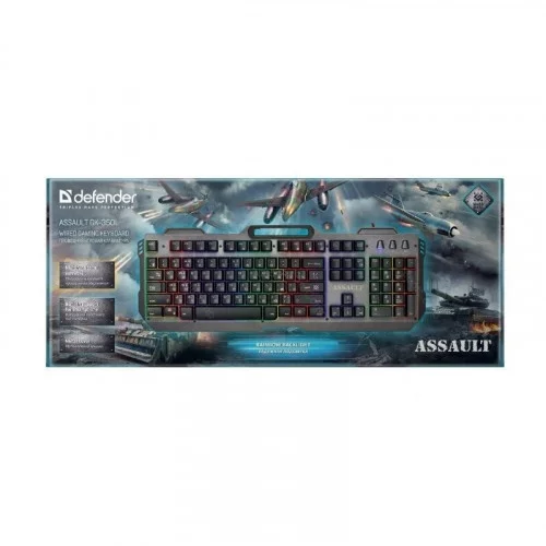 Клавиатура игровая Defender Assault GK-350L 