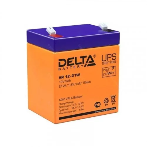 Батарея 12V/ 5,0Ah DELTA HR 12-21 W клеммы F2 