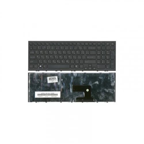 Клавиатура для Sony Vaio VPC-EH VPCEH Series Чёрная, с чёрной рамкой 