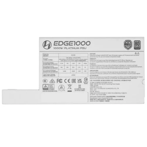 Блок питания LIAN LI EDGE 1000W White [G9P.EG1000.WE00.RU] белый 
