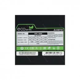 Блок питания Chieftec ECO 400W (GPE-400S)                                                                                                                                                                                                                 