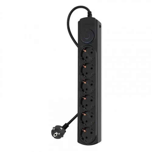 Сетевой фильтр Ippon BK-6-EU-3-10-B 3м (6 розеток) черный 2200Вт 