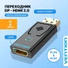 Адаптер-переходник Vention DisplayPort 20M - HDMI F 4K (HBMB0) 