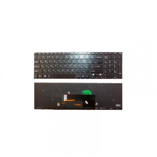 Клавиатура для ноутбука Sony FIT 15 SVF15 чёрная с подсветкой 