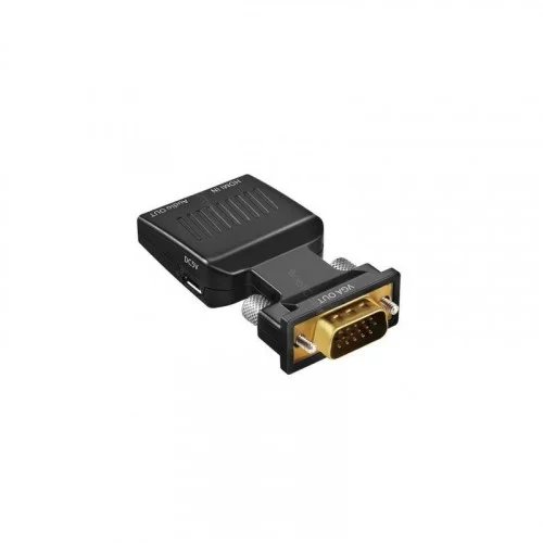 Переходник HDMI F в VGA M с аудио KS-is KS-425 