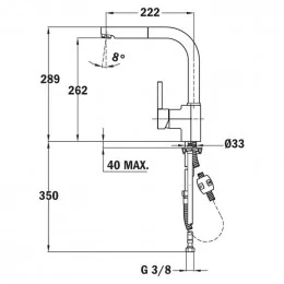 Кухонный смеситель TEKA ARK 938 (23938120Q) оникс                                                                                                                                                                                                         