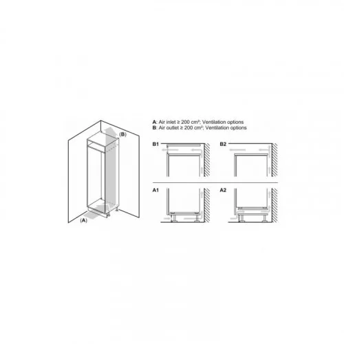 Холодильник встраиваемый Bosch KIS87AFE0 