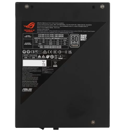 Блок питания ASUS ROG THOR 1600W Titanium III [90YE00V1-B0NA00] черный 
