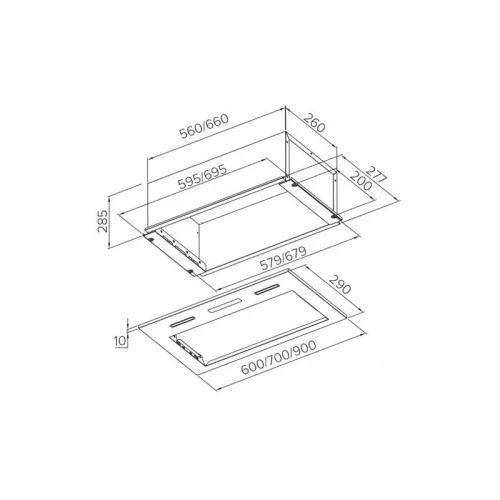 Вытяжка встраиваемая Haier HVX-BI972X TD0042199RU 