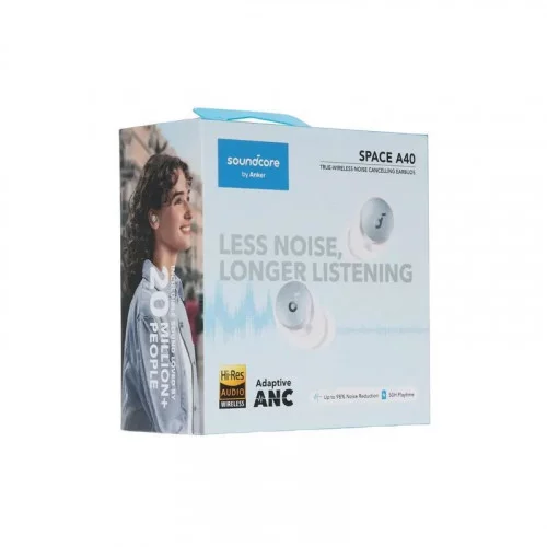 Беспроводные наушники с микрофоном Anker SOUNDCORE Space A40 белый 