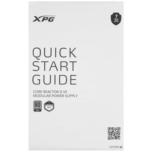 Блок питания ADATA XPG CORE REACTOR II VE 850W [COREREACTORIIVE850G-BKCEU] черный 