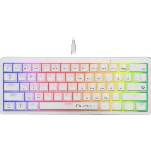 Клавиатура механическая Defender DEIMOS GK-303 белый [45304] 