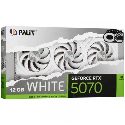 Видеокарта Palit GeForce RTX 5070 White OC (NE75070U19K9-GB2050W) 