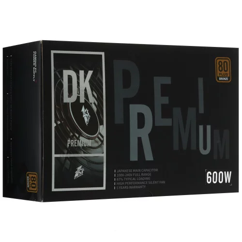Блок питания 1STPLAYER DK PREMIUM 6.0 [PS-600AX] черный 